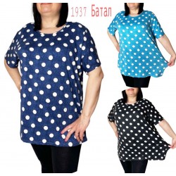 Футболка жіноча, коттон 6 шт (58-68 р) SeR2152_1937