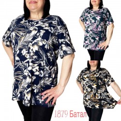 Футболка жіноча, коттон 6 шт (58-68 р) SeR2152_1879