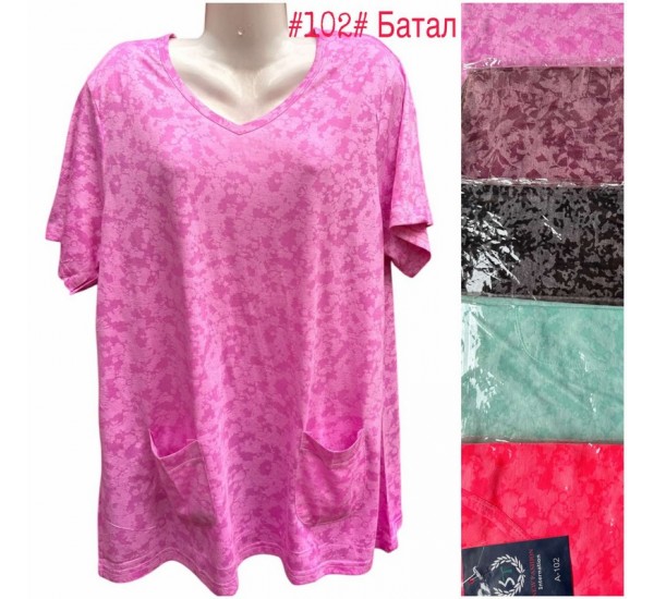 Туніка жіноча, коттон 5 шт (56-64 р) SeR2152_102