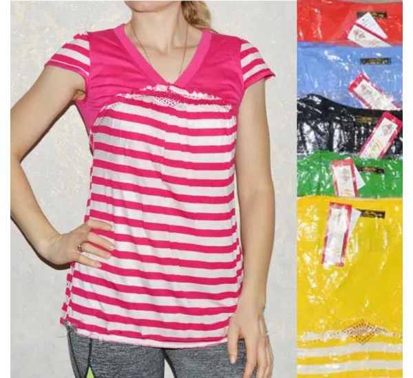 Футболка жіноча, трикотаж 10 шт (44-48 р) SeR2152_060503