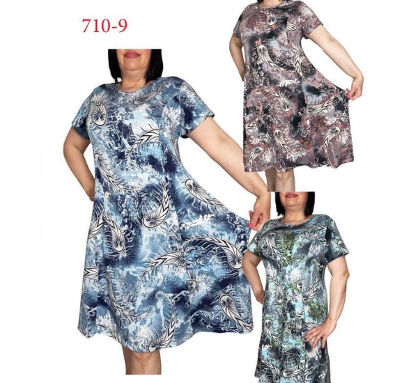 Сукня жіноча, бавовна 5 шт (50-58 р) SeR2152_710-9