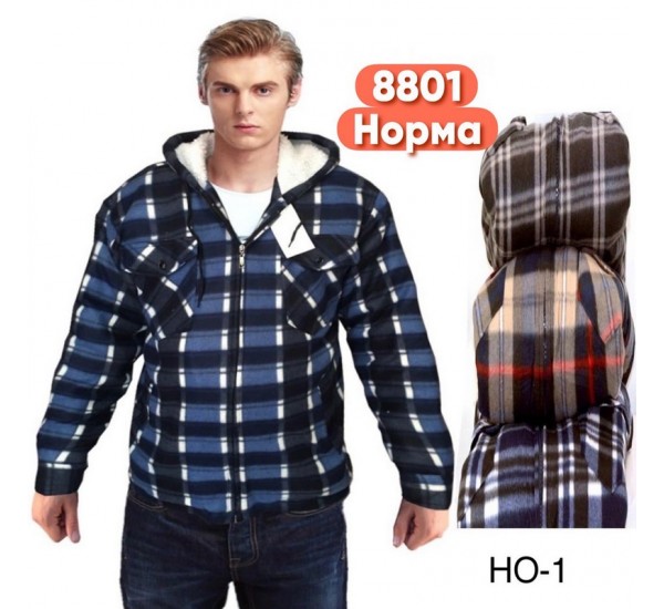 Сорочка чоловіча, байка/хутро 5 шт (48-56 р) SeR2152_8801