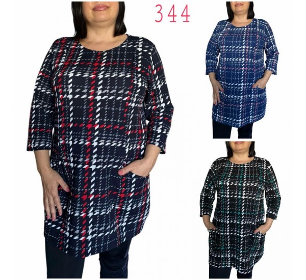 Туніка жіноча, кашемір 6 шт (48-56 р) SeR2152_344