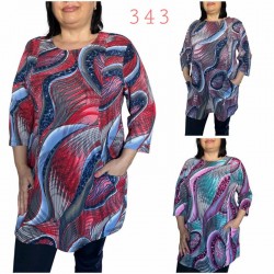 Туніка жіноча, кашемір 6 шт (48-56 р) SeR2152_343