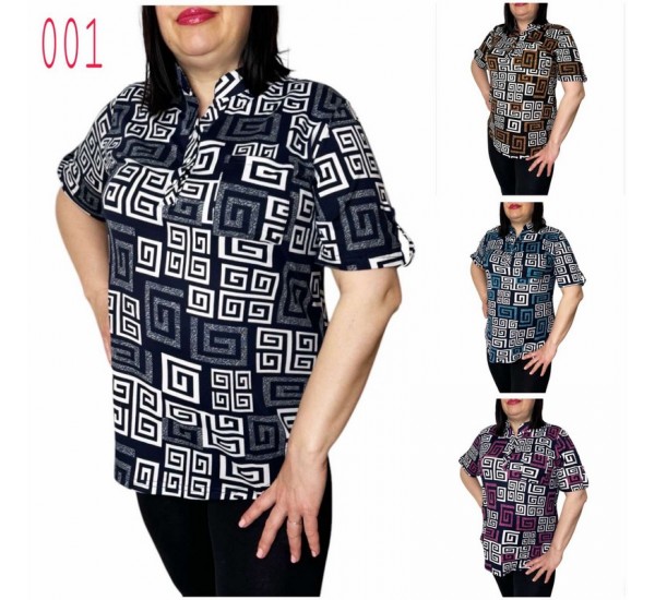 Блуза жіноча, бавовна 6 шт (50-60 р) SeR2152_001