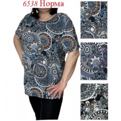 Футболка жіноча, бавовна 6 шт (48-56 р) SeR2152_6538