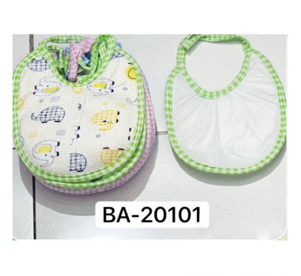 Слюнявчики для младенцев, коттон/клеёнка 12 шт (0-6 мес) ViT_BA-20101