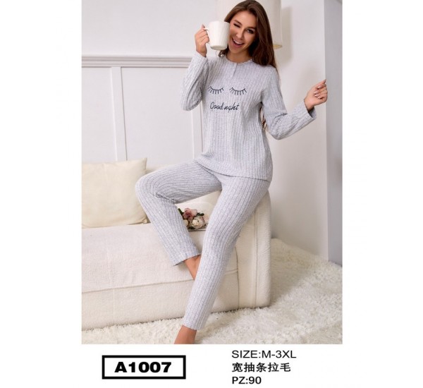 Піжама жіноча, рубчик 5 шт (M-3XL) ZeL1396_A1007a