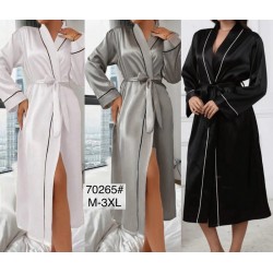 Халат жіночий, шовк 5 шт (M-3XL) ZeL1396_70265