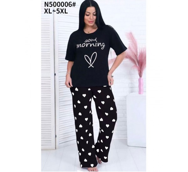 Піжама жіноча, бамбук 5 шт (1-5XL) ZeL1396_N500006