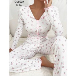 Піжама жіноча, рубчик 4 шт (S-XL) ZeL1396_C0502