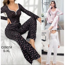 Піжама жіноча, рубчик 4 шт (S-XL) ZeL1396_C0507