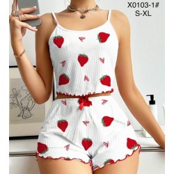 Піжама жіноча, рубчик 4 шт (S-XL) ZeL1396_X0103-1