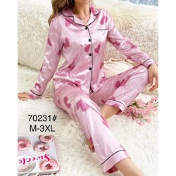 Піжама жіноча, шовк 5 шт (M-3XL) ZeL1396_70231