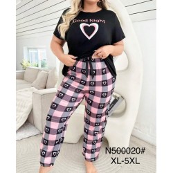 Піжама жіноча, бамбук 5 шт (1-5XL) ZeL1396_N500020