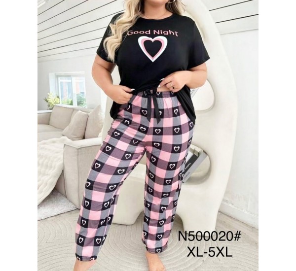 Піжама жіноча, бамбук 5 шт (1-5XL) ZeL1396_N500020