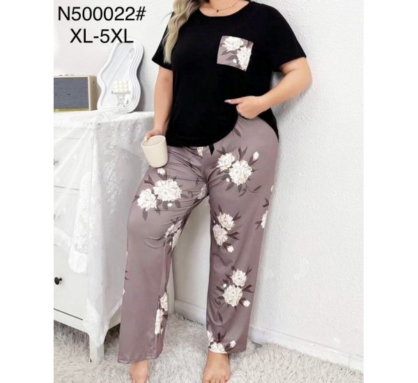 Піжама жіноча, бамбук 5 шт (1-5XL) ZeL1396_N500022