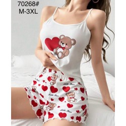 Піжама жіноча, шовк 5 шт (M-3XL) ZeL1396_70268