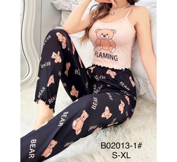 Піжама жіноча, бамбук 4 шт (S-XL) ZeL1396_B02013-1