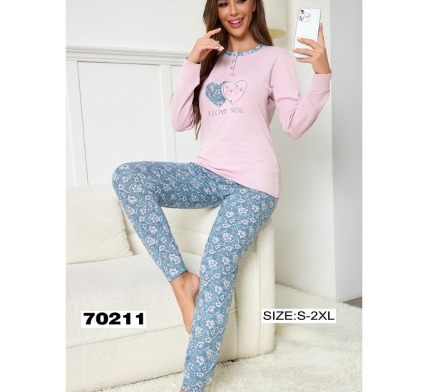 Пижама женская, 5 шт (M-3XL) байка ZeL1396_70211