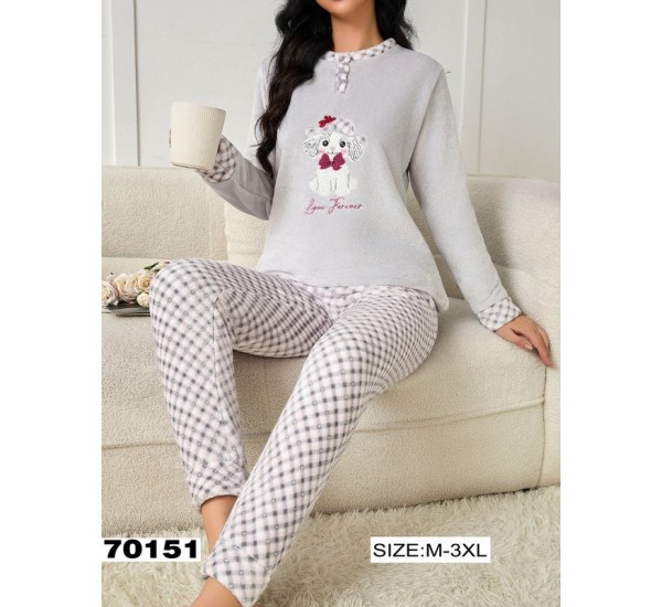 Пижама женская, 5 шт (M-3XL) велсофт ZeL1396_70151