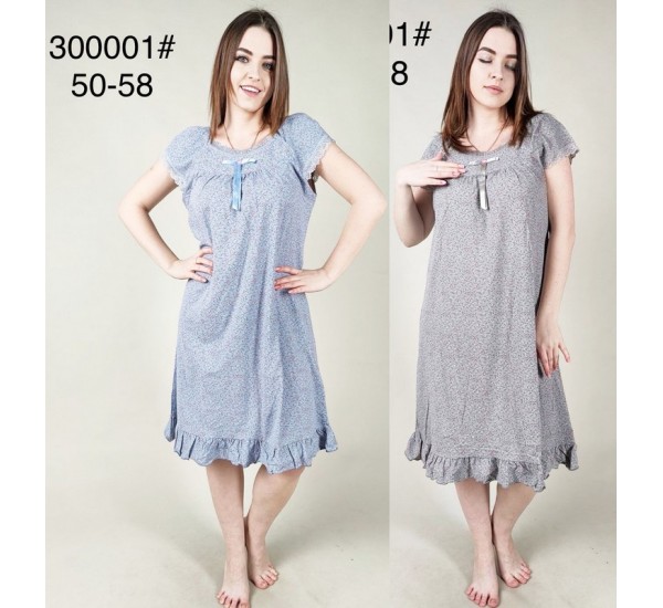 Нічна сорочка жіноча, бамбук 5 шт (50-58 р) ZeL1396_30000