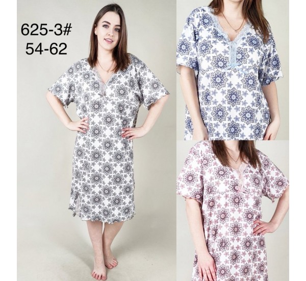 Нічна сорочка жіноча, бамбук 5 шт (54-62 р) ZeL1396_625-3