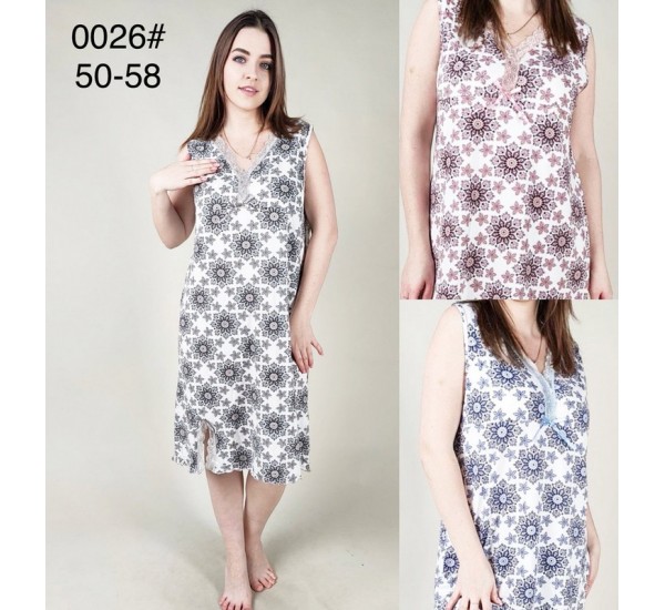 Нічна сорочка жіноча, бамбук 5 шт (50-58 р) ZeL1396_0026