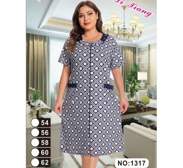 Халат жіночий, віскоза 5 шт (54-62 р) ZeL1396_1317