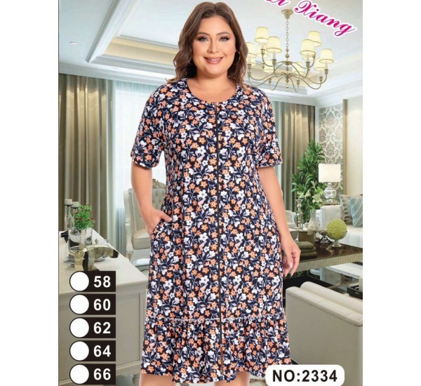 Халат женский, вискоза 5 шт (58-66 р) ZeL1396_2334