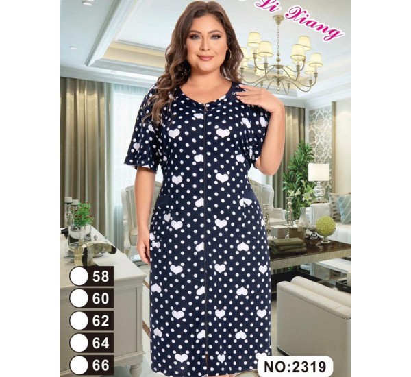 Халат женский, вискоза 5 шт (58-66 р) ZeL1396_2319