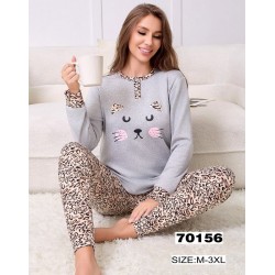 Піжама жіноча, байка 5 шт (M-3XL) ZeL1396_70156