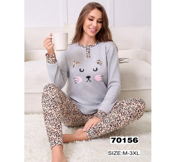 Піжама жіноча, байка 5 шт (M-3XL) ZeL1396_70156