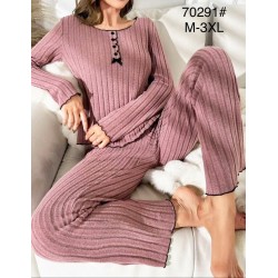 Піжама жіноча, кашемір/рубчик 5 шт (M-3XL) ZeL1396_70291
