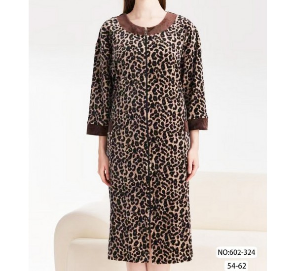 Халат жіночий, велюр 5 шт (54-62 р) ZeL1396_602-324