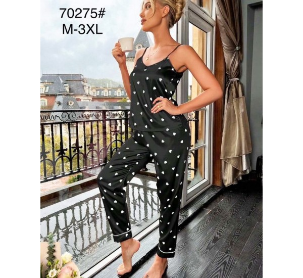 Піжама жіноча, шовк 5 шт (M-3XL) ZeL1396_70275