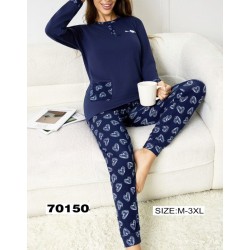 Піжама жіноча, байка 5 шт (M-3XL) ZeL1396_70150