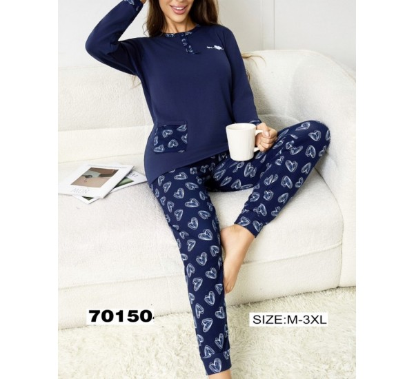 Піжама жіноча, байка 5 шт (M-3XL) ZeL1396_70150