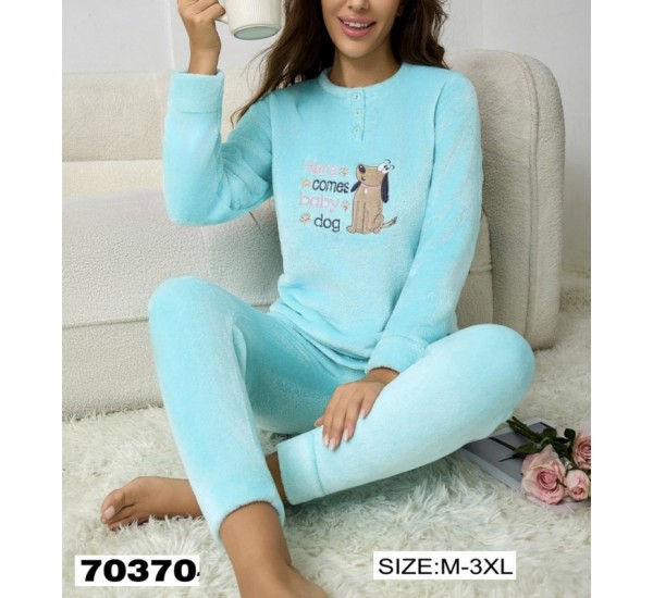 Піжама жіноча, велсофт 5 шт (M-3XL) ZeL1396_70370c