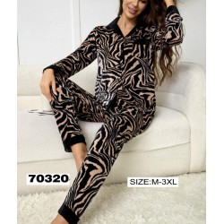 Піжама жіноча, велюр 5 шт (M-3XL) ZeL1396_70320