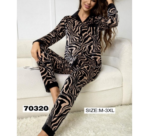 Піжама жіноча, велюр 5 шт (M-3XL) ZeL1396_70320