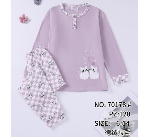 Піжама дитяча, байка 5 шт (6-14 років) ZeL1396_70178