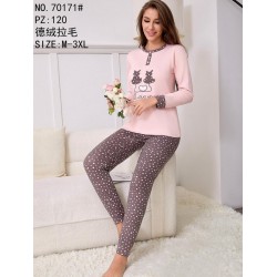Піжама жіноча, байка 5 шт (M-3XL) ZeL1396_70171