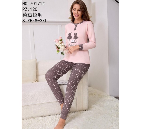 Піжама жіноча, байка 5 шт (M-3XL) ZeL1396_70171