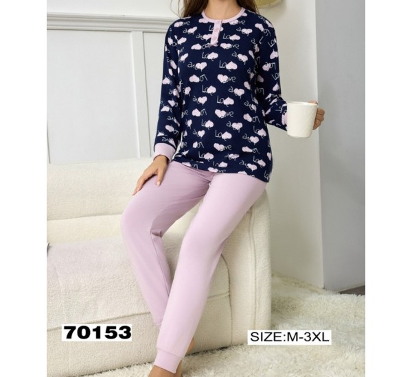 Піжама жіноча, байка 5 шт (M-3XL) ZeL1396_70153