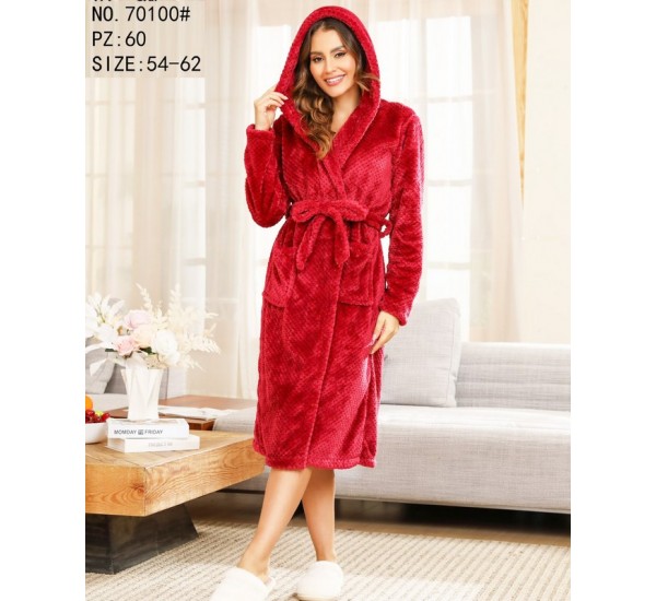 Халат жіночий, махра 5 шт (54-62 р) ZeL1396_70100