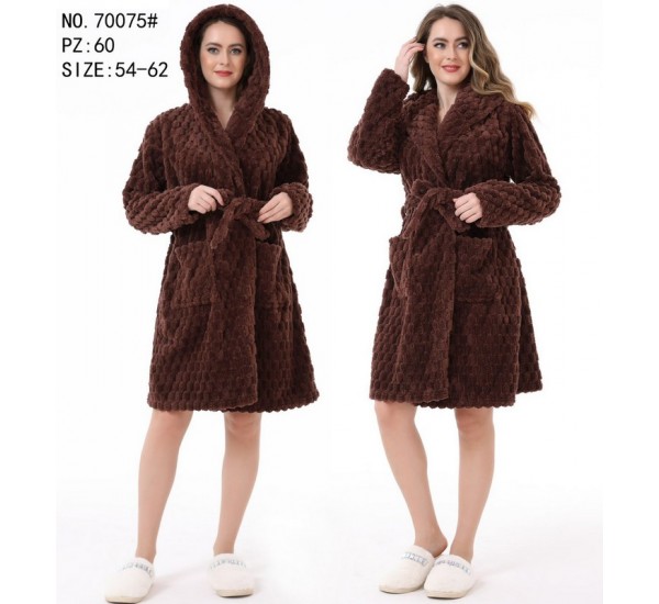 Халат жіночий, махра 5 шт (54-62 р) ZeL1396_70075