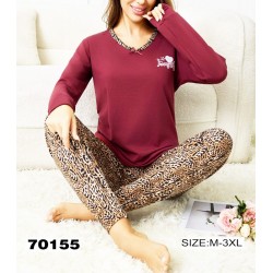 Піжама жіноча, байка 5 шт (M-3XL) ZeL1396_70155