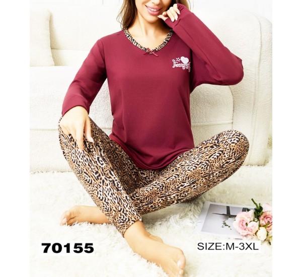 Піжама жіноча, байка 5 шт (M-3XL) ZeL1396_70155