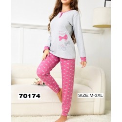 Піжама жіноча, байка 5 шт (M-3XL) ZeL1396_70174